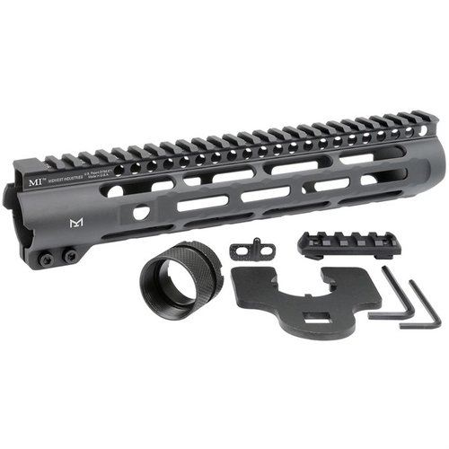 Die AR-15 Slim Line Handguards bieten drei Seiten M-LOK, einen MIL-STD 1913 Picatinny Top Rail und sind aus leichtem, langlebigem 6061 Aluminium gefertigt.