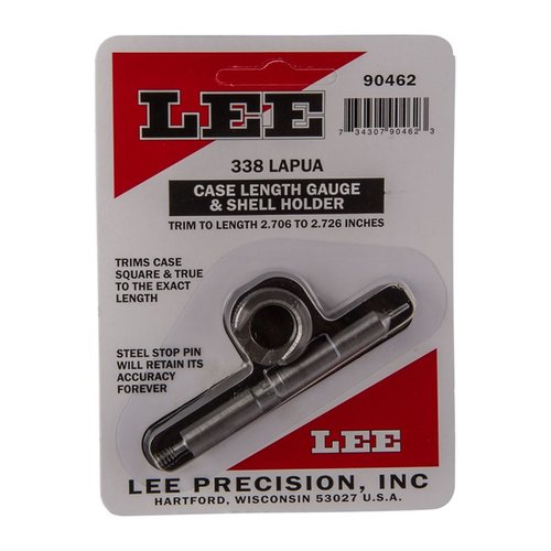 Der CASE LENGTH GAUGE von LEE PRECISION ermöglicht dir präzises Trimmen und Ausrichten des Hülsenmundes. Einfach zu bedienen mit Cutter und Lock Stud!