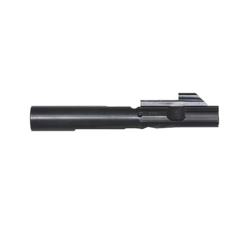 Il bolt Stern Defense 9mm per AR-15 è realizzato in acciaio 8620 AISI, compatibile con caricatori Glock e Colt, assemblato e pronto per l'uso.
