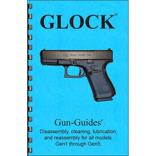 Entdecke das umfassende Handbuch für GLOCK GEN 1-5 mit 28 Seiten, 63 hochauflösenden Bildern und praktischer Bindung für einfache Nutzung!
