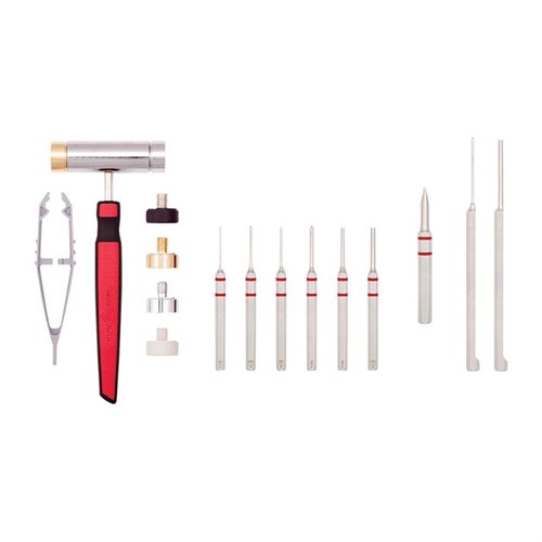 Il set ACCU-PUNCH® Hammer & Pin Punch è un kit avanzato per AR-15 con martello bilanciato, teste intercambiabili e punte per una manutenzione precisa.