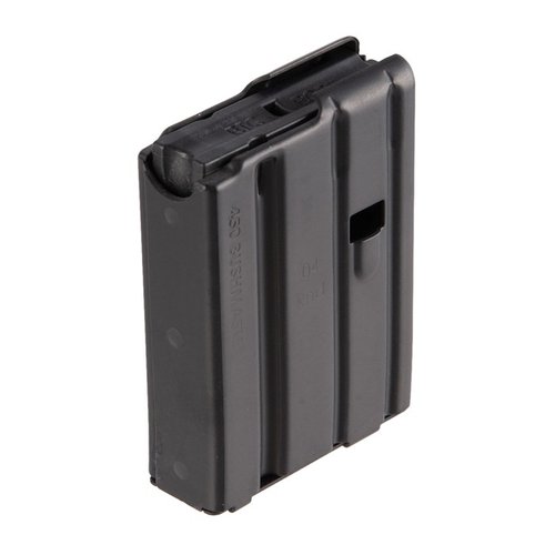 .450 Bushmaster Magazin von D&H Industries für AR-15, aus robustem Stahl mit schwarzer Beschichtung, 4-Schuss Kapazität – ideal für zuverlässige Leistung.