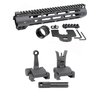 Il handguard AR-15 Slim Line di Midwest Industries offre punti di attacco M-LOK, un rail Picatinny e mira flip-up, ideale per migliorare la precisione.