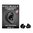 DECIBULLZ CUSTOM MOLDED EARPLUG, BLACK