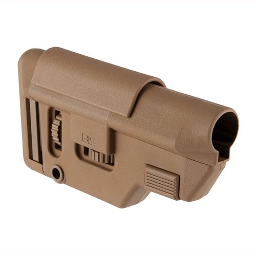 Il B5 Systems Collapsible Precision Stock offre una regolazione facile, un attacco M-LOK e un socket per sling- swivel ambidestro, tutto in un design compatto.