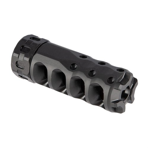 Der AR-15 Hypertap Muzzle Brake bietet über 70% Rückstossreduzierung, verbesserte Genauigkeit, null Flash und eine robuste, leicht zu reinigende Bauweise.