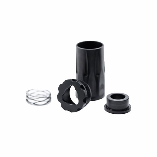 Der 9MM 3-LUG BLAST CAN von ANGSTADT ARMS leitet Druckwellen nach vorne, ist mit jedem 9MM 3-lug Zubehör kompatibel und ermöglicht schnelles Abnehmen bei Schalldämpfern.