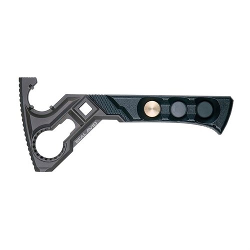 Le Real Avid Armorer's Master Wrench offre une prise ergonomique, des surfaces précises et un marteau intégré pour un assemblage facile et sécurisé des AR-15.