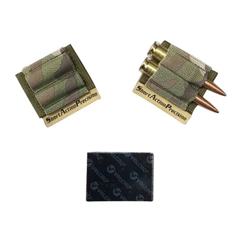 Halte zwei zusätzliche Patronen mit dem SAP Two Round Holder direkt an deiner Waffe bereit. Einfach mit Velcro anbringen und immer einsatzbereit!