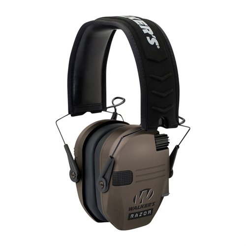 Die Walkers Razor Slim Electronic Muffs bieten kompakten, faltbaren Schutz mit 23 dB Schallreduzierung, Sound Activated Compression und hohem Komfort.