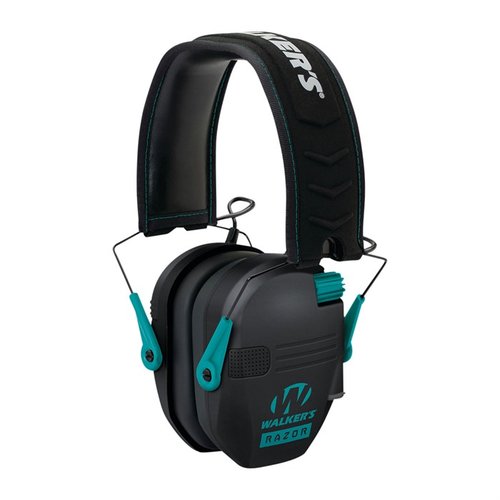 Die Walkers Razor Slim Electronic Muffs bieten mit ihrem kompakten, faltbaren Design hervorragenden Gehörschutz, 23 dB Geräuschreduzierung und hohen Tragekomfort.