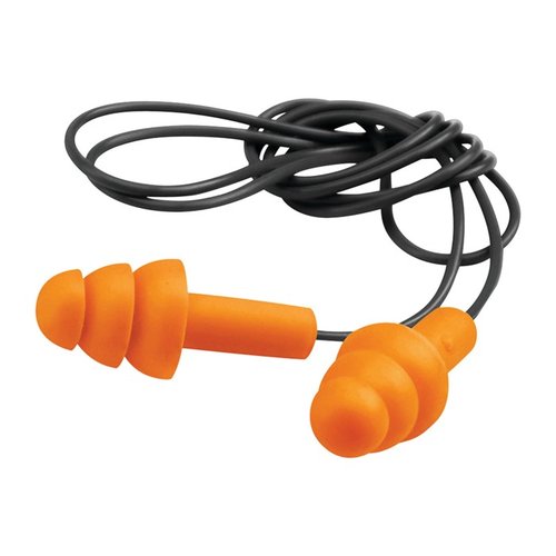 Verliere nie wieder deine Ohrstöpsel auf dem Schiessstand! Die Walkers Corded Earplugs mit 23-Zoll-Kabel bieten 25 dB Lärmschutz und kommen mit einem praktischen Etui.