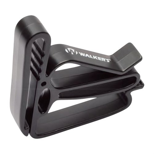 Mit dem Walkers Earmuff Belt Clip hast du deine Gehörschutzmuffs immer griffbereit, während deine Hände frei bleiben für andere Aufgaben auf dem Schiessstand.
