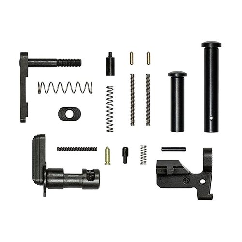 Il kit Aero Precision AR 308 M5 include tutti i componenti necessari per assemblare un lower senza gruppo di scatto o impugnatura, ideale per personalizzazioni.