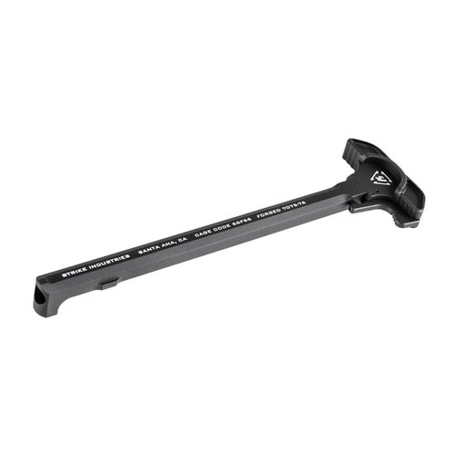 L'ARCH CHARGING HANDLE AR-15/M16 di STRIKE INDUSTRIES è realizzato in T-6 7075 anodizzato, offre un design ergonomico e una qualità senza pari per una ricarica fluida.