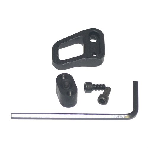 Der AR-15 B2 Extended Mag Release von Armaspec bietet eine verlängerte, skeletonisierte Bauweise für leichteren Einsatz und bessere Magazinfreigabe.