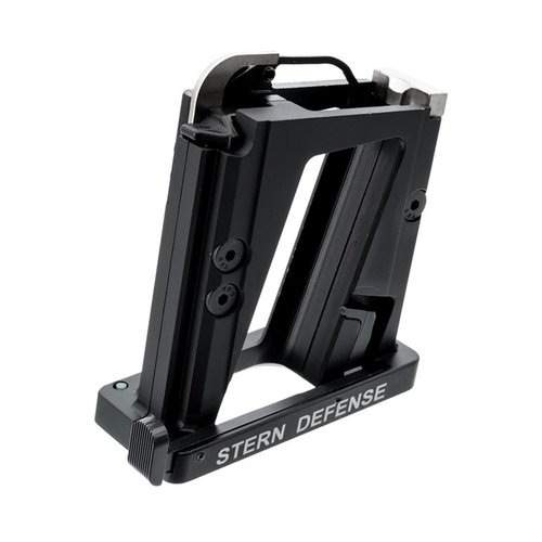 Converti facilmente il tuo AR-15 in 9mm con l'adattatore Stern Defense: installazione rapida, design leggero e compatibilità con caricatori popolari.