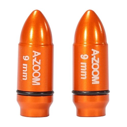 Le AMMO SNAP CAP DUMMY ROUNDS A-ZOOM 9MM LUGER permettono di esercitarsi nel caricamento, scaricamento e tiro a secco, migliorando le abilità di maneggio e ricarica.