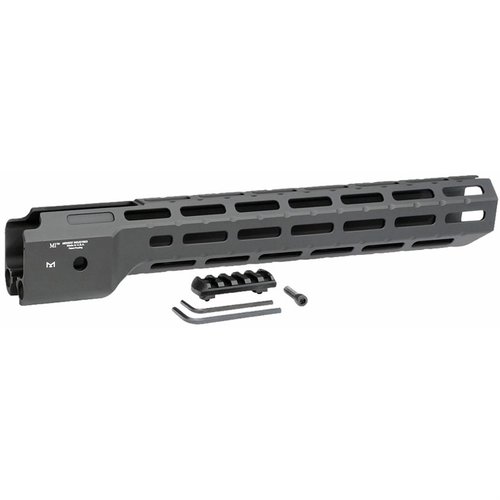 Il RUGER® PC9® Combat Rail M-LOK offre versatilità senza pari con slot M-LOK, tre QD sockets e un design leggero in alluminio per accessori facili.