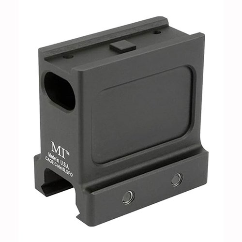 Montaggio T1/T2 leggero e resistente, progettato per uso militare, in alluminio 6061 T6, finitura anodizzata, compatibile con vari red dot e garanzia a vita.