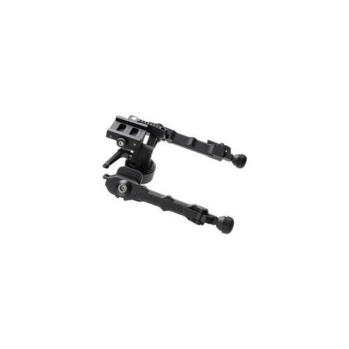 I bipod ACCU-TAC FC-G2 offrono montaggio Quick-Detach o Arca Spec, realizzati in alluminio aeronautico, regolabili in altezza e angolazione per precisione ottimale.