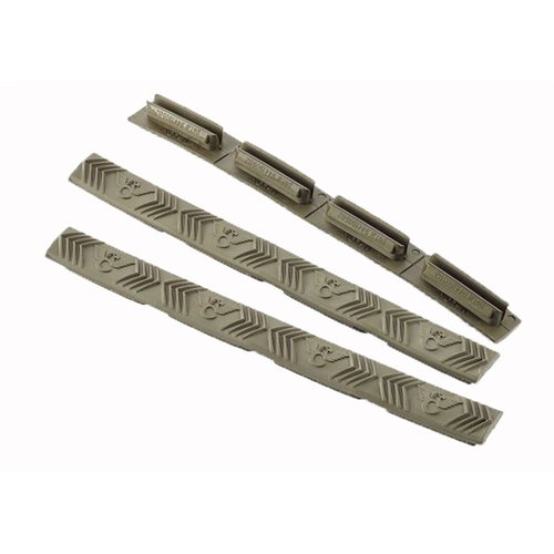 Die M-LOK Rail Covers von Wilson Combat bieten zusätzlichen Grip, sind chemikalien- und hitzebeständig, haben eine aggressive Textur und sind sehr flach.