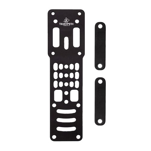 Der Modular Holster Adapter aus robustem 6061-T6 Aluminium bietet maximale Stabilität, passt auf MOLLE-Gürtel und ermöglicht eine flexible Trageweise.