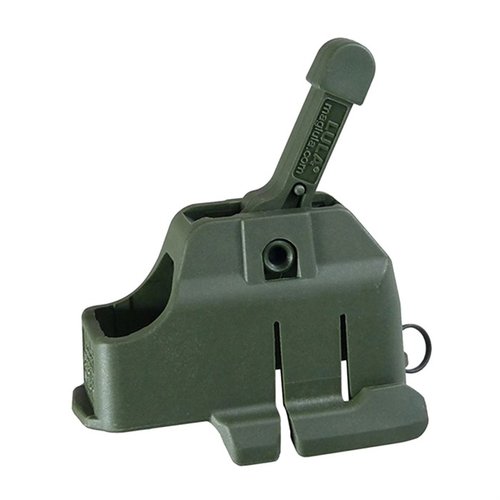 Der AR-15/M16 Mag Loader von MAGLULA ist leicht, robust und schont deine Finger, während du schnell Magazine mit 10, 20, 30 oder 100 Schuss lädst.