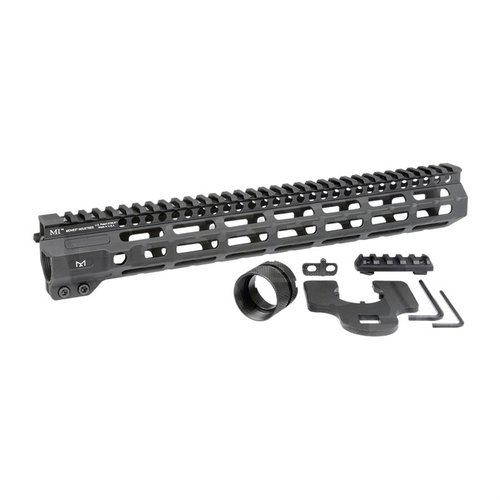 Le handguard Combat M-LOK pour AR-15 est léger, en aluminium, avec des points d'attache M-LOK et un rail Picatinny, parfait pour personnaliser ton arme.