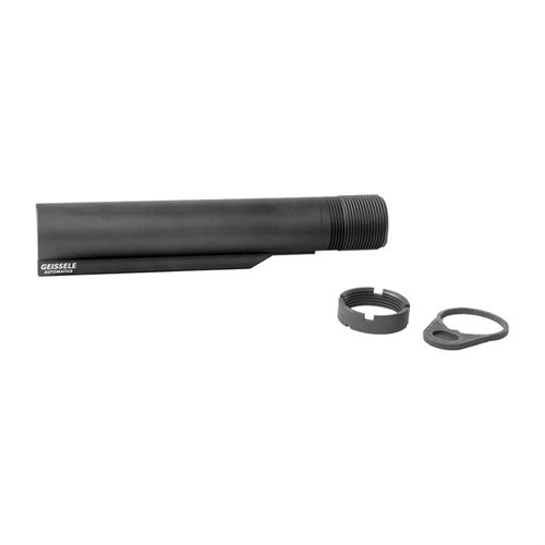 Il tubo di buffer Geissele Premium Mil-Spec in alluminio 7075-T6 è robusto, leggero (3.7oz) e compatibile con la maggior parte delle spalle AR-15 mil-spec.