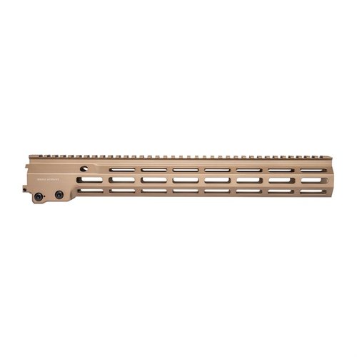 Die Geissele Super Modular Rail MK16 bietet höchste Stabilität, einfache Montage, M-LOK™ Slots für Zubehör und ist aus leichtem 6061-T6 Aluminium gefertigt.