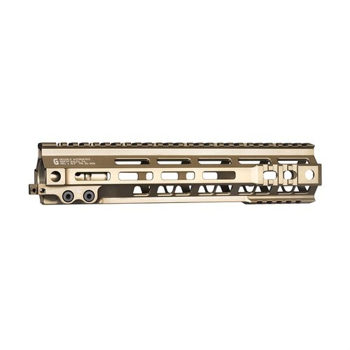 Die Super Modular Rail MK4 M-LOK™ ist ultraleicht, bietet M1913 Picatinny-Schnitte und maximale Belüftung für optimale Wärmeableitung und Modularität.