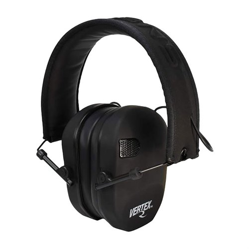 Die Radians Vertex™ Electronic Low-Profile Earmuffs bieten hervorragenden Hörschutz mit Dual-Mikrofonen, schnellem Laden und einem ultra-schlanken Design.