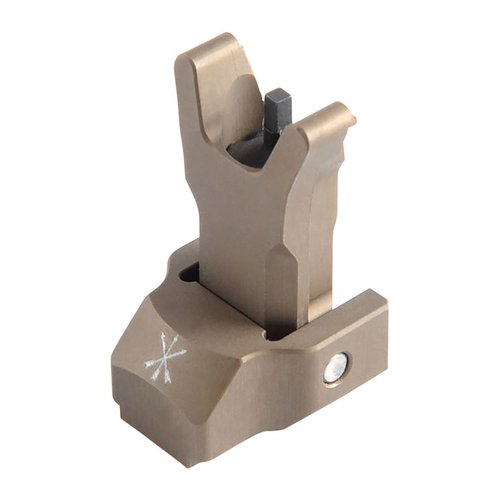 Il FUSION Folding Backup Iron Sight si attacca al FUSION Micro Hub, offre una mira anteriore di altezza standard, è compatibile con AR15 e completamente regolabile.