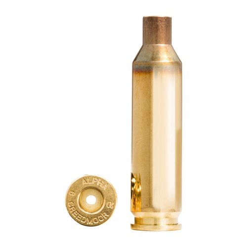 Die Alpha 6mm Creedmoor Brass bietet dir optimierte Langlebigkeit dank OCD-Technologie, kommt in 100er Verpackungen und schützt deine Hülsen während des Versands.
