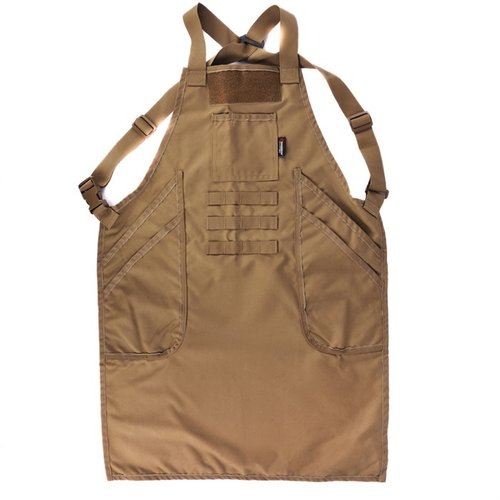 L'Armageddon Gear Gunsmith Apron in Cordura 1000D offre durabilità, comfort con spallacci regolabili e tasche per tenere tutto a portata di mano mentre lavori.