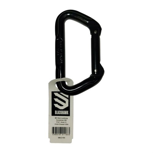 Der NON-LOCKING CARABINER von BLACKHAWK ist leicht, aus Aluminium gefertigt und perfekt für schnelle Verbindungen bei Outdoor-Aktivitäten. Ideal für deine Ausrüstung!