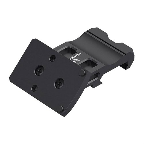 Der Rebel Offset Dot Sight Mount aus leichtem 6061 Aluminium bietet eine präzise 45°-Neigung, ist reversibel für Linkshänder und passt perfekt auf 1913 Picatinny Rails.