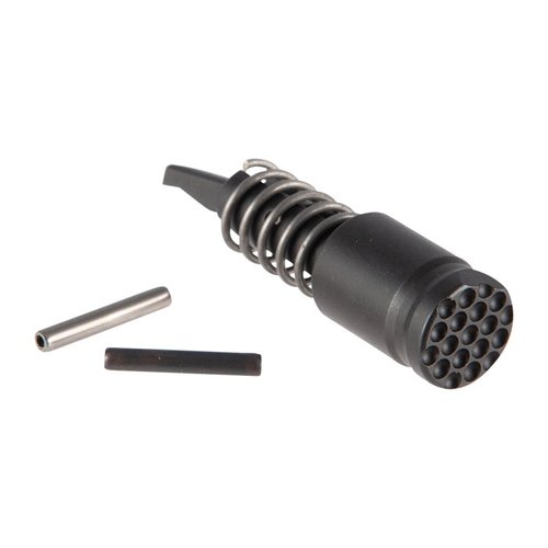 Der AR-15 Low Drag Forward Assist ist ein rimloser, snag-freier Vorwärtsgriff, der mit CNC-Bearbeitung aus 4130 Stahl gefertigt und für beidhändige Ladegriffe optimiert ist.