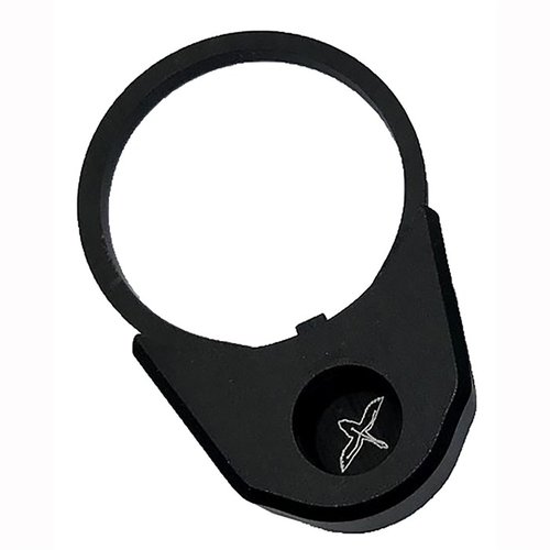 Die AR-15 Endplatte mit 3 QD Sling Swivel Sockets bietet robuste Funktionalität, ermöglicht stakbare Castle Nuts und hat ein elegantes Design für optimale Nutzung.