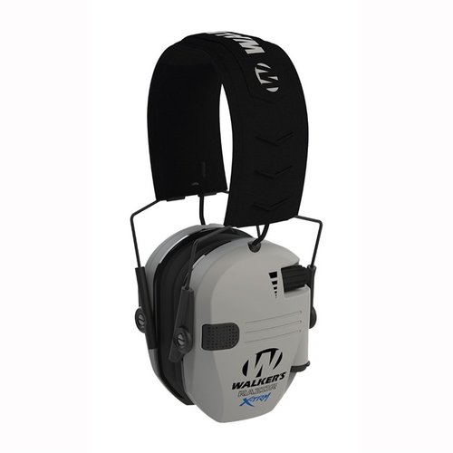 Le cuffie Walker's X-TRM Razor Digital offrono protezione acustica NRR 23 dB, comfort eccezionale e miglioramento del suono ambientale con design compatto.