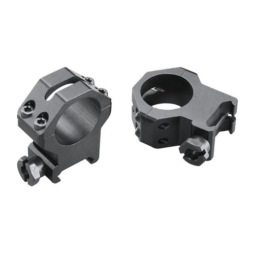 Les FOUR HOLE SKELETON RINGS en aluminium léger offrent une fixation robuste avec des vis Torx, garantissant une durabilité et un montage fiable de l'optique.