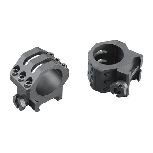 Die SIX-HOLE PICATINNY RINGS von WEAVER bieten maximale Sicherheit mit 6 Torx-Schrauben, einem verbesserten Picatinny-Crossbolt und einer robusten Type-III-Beschichtung.