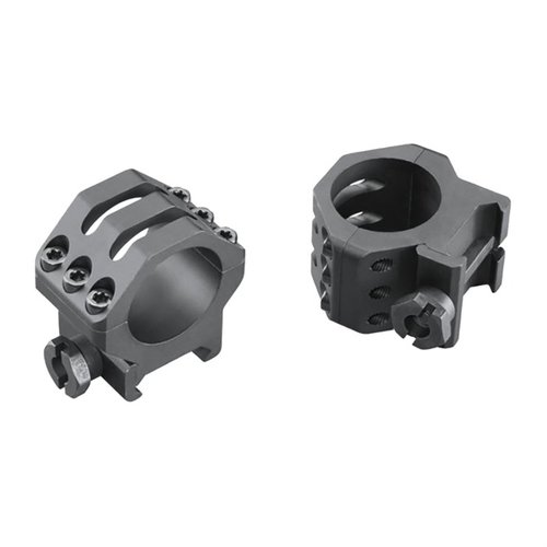 Les SIX-HOLE PICATINNY RINGS de WEAVER offrent une sécurité maximale avec des vis Torx anti-dérapantes et un design anodisé Type-III, parfait pour les fusils tactiques.