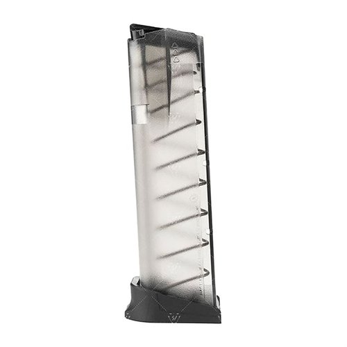 Il caricatore Strike per GLOCK™ G17 offre un corpo traslucido, capacità di 17+ colpi, e una progettazione ambidestra per una ricarica rapida e sicura.