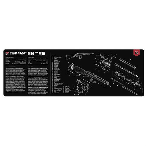 Le TekMat Ultra 44 est un tapis de nettoyage extra-long avec un schéma de ton arme, résistant à l'eau et aux produits chimiques, idéal pour l'entretien de tes fusils.