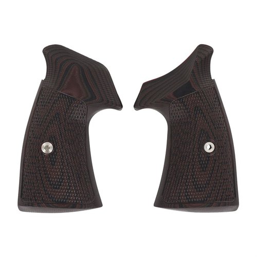 Le Tac Diamond Grips offrono una texture aggressiva e molto grip, ideali per l'uso tattico e il tiro sportivo, realizzate in G10 per una presa superiore.