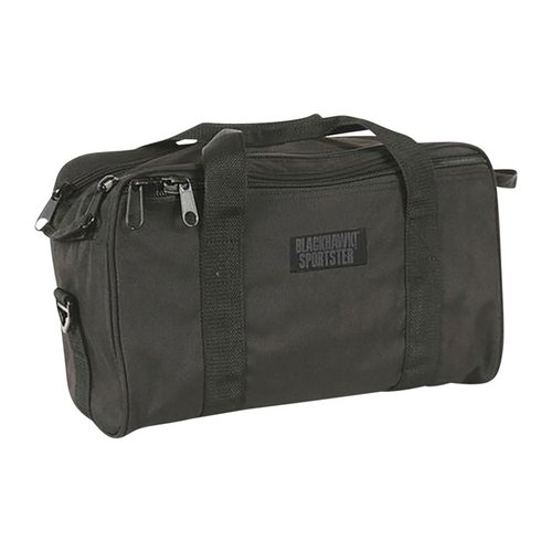 Entdecke die BLACKHAWK Sportster Pistol Range Bag! 👜 Robuste 600 Denier Polyester-Tasche für optimalen Schutz und einfachen Zugang.