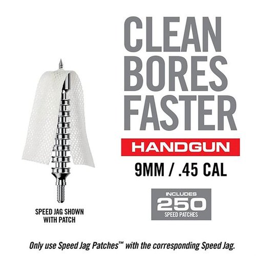 I BORE-MAX Speed Jag Patches offrono una pulizia rapida e efficace della canna, grazie alla loro assorbente superficie sintetica e compressione ottimale.