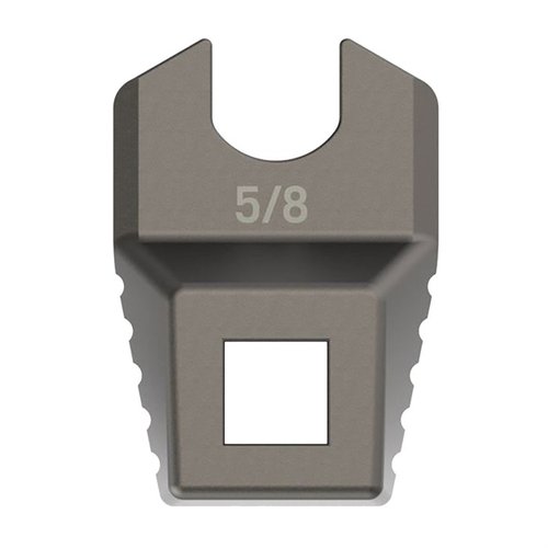 Le MASTER-FIT 5/8 est une clé à molette précise en acier inoxydable, conçue pour les dispositifs de bouche A2 et les tubes d'extension de crosse, offrant un contrôle sans glissement.